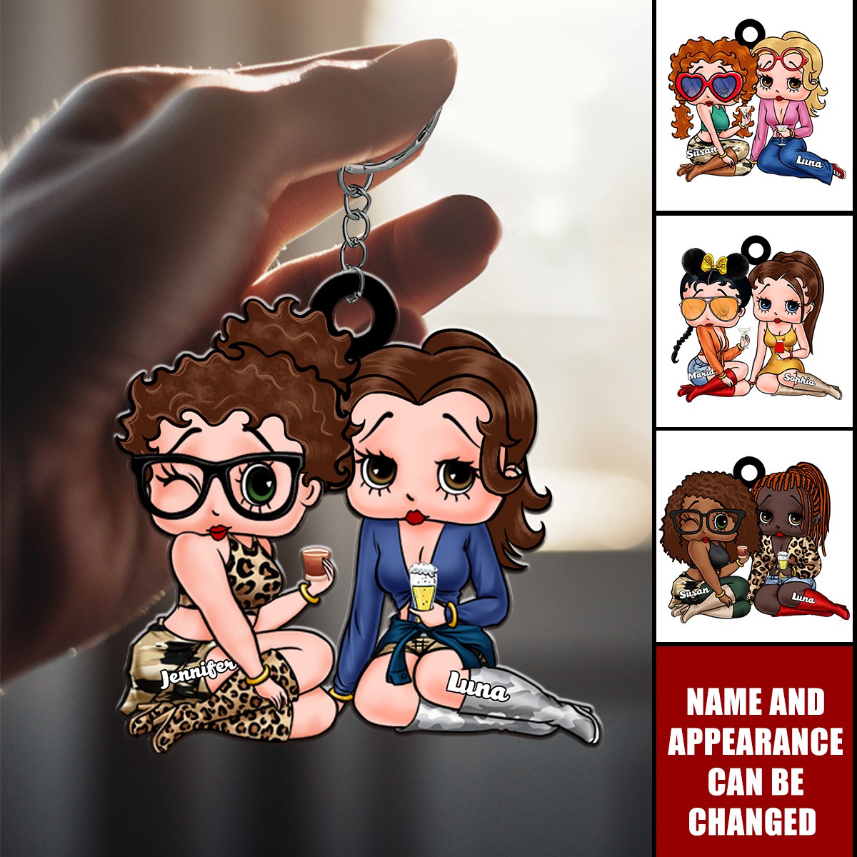 Personalized Keychain Gifts For Bestie