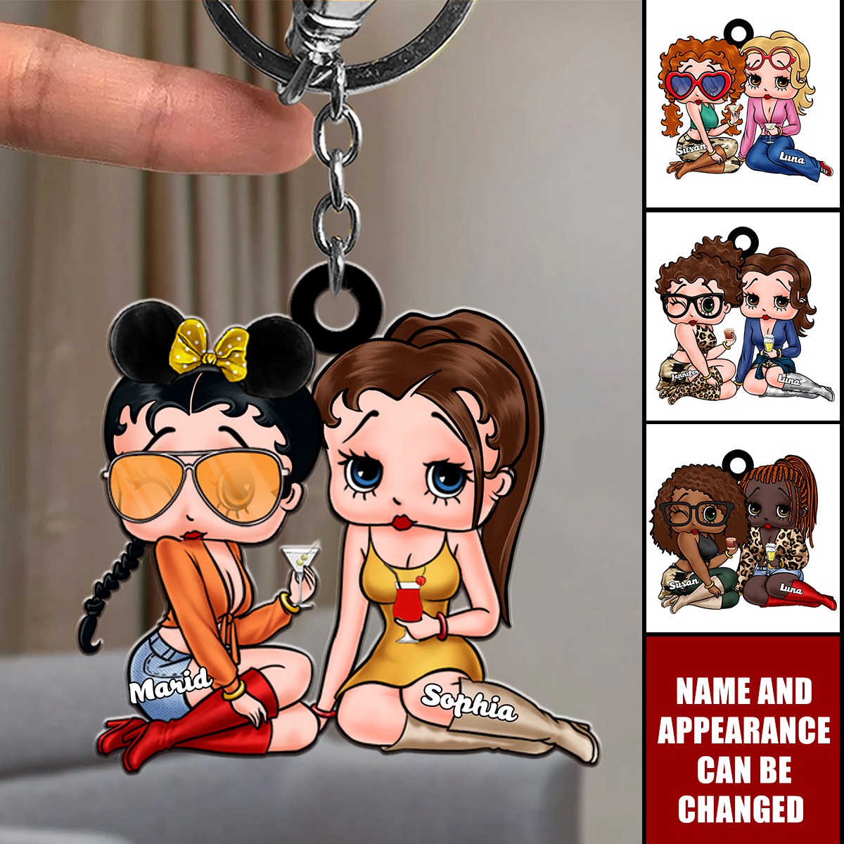 Personalized Keychain Gifts For Bestie