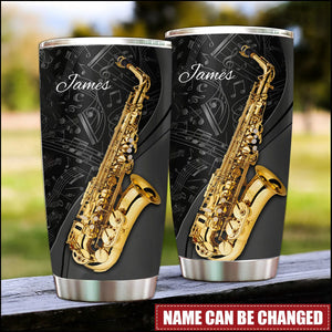 Personalized Saxophone Tumbler Jazz Saxophone Instrument Music
